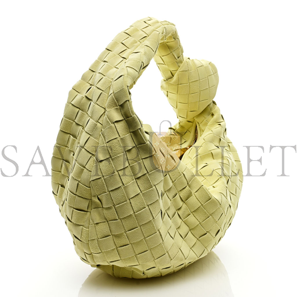 BOTTEGA VENETA SUEDE CALFSKIN INTRECCIATO TEEN JODIE HOBO LEMON WASH (38*25*8cm) BOTTEGA VENETA SUEDE CALFSKIN INTRECCIATO TEEN JODIE HOBO LEMON WASH (38*25*8cm)