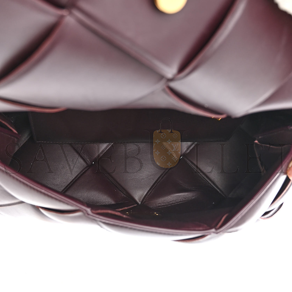 BOTTEGA VENETA NAPPA INTRECCIO PADDED TOP HANDLE SHOULDER BAG GRAPE (30*16*10cm) BOTTEGA VENETA NAPPA INTRECCIO PADDED TOP HANDLE SHOULDER BAG GRAPE (30*16*10cm)