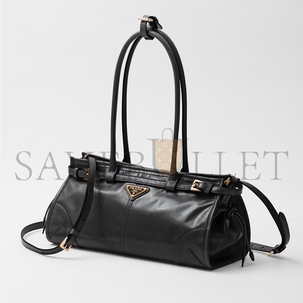 PRADA BONNIE MEDIUM LEATHER HANDBAG 1BA426 (32*15.5*12cm)