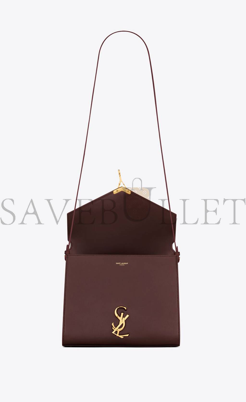 YSL CASSANDRA MEDIUM TOP HANDLE BAG IN BOX SAINT LAURENT LEATHER 6239310SX0W2045 (24.5*20*11.5cm)